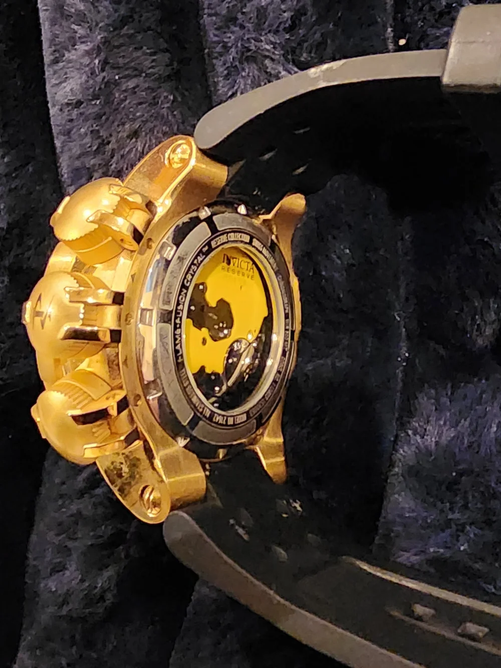 Invicta Men’s Gold and Black Chronograph Watch